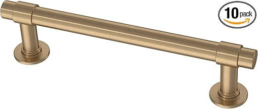 Franklin Brass P29617Z-CZ-B Straight Bar 4 Inch Cabinet Pull, 4" (102 mm), Champagne Bronze | Amazon (US)