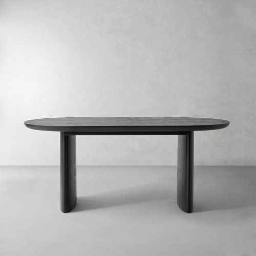 Radius Extendable Oval Dining Table, 72", Wood, Ebonized Oak | Williams-Sonoma