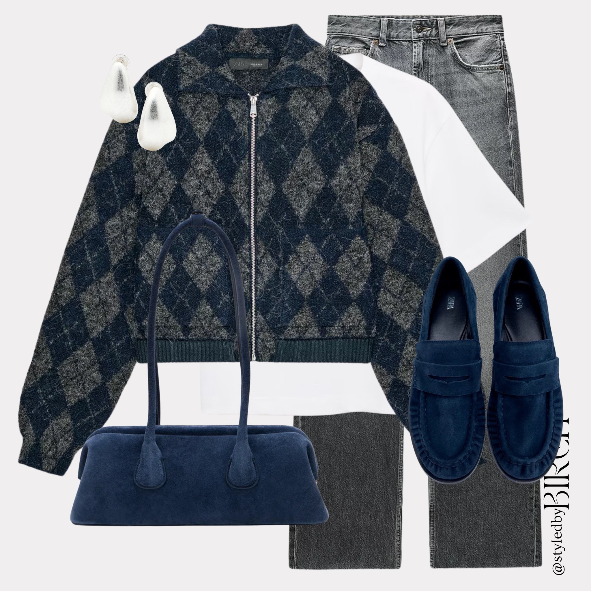 Don’t underestimate the power of layering a plain white tee 🤍 I’m loving the return of argyle knits, there’s something so nostalgic about this pattern 🩵

#LTKcurves #LTKautumn #LTKwinter