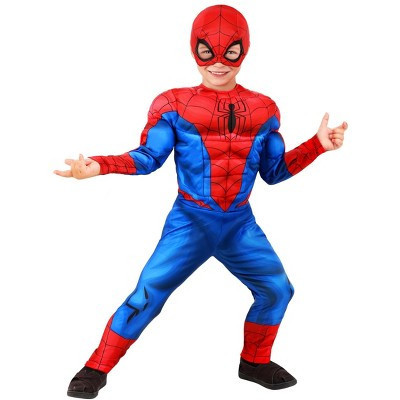 HalloweenCostumes.com Medium  Boy  Marvel Spider-Man Toddler Costume - Officially Licensed Superhero Suit for Kids,  Blue/Red/Black | Target