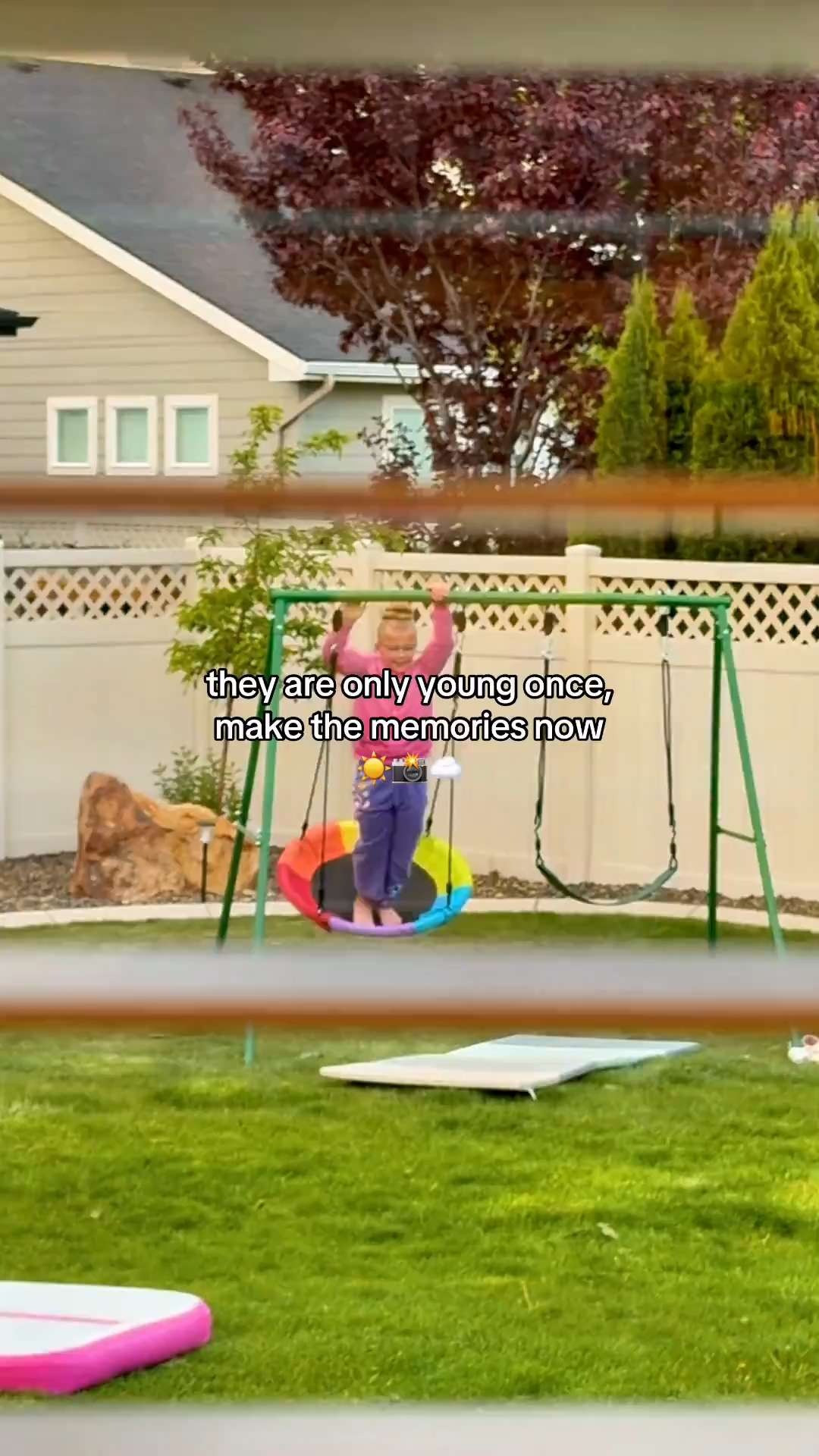 Vevor swing set is perfect for summer 😅 The kids love it 

 #LTKdayinmylife #LTKHome #LTKKids