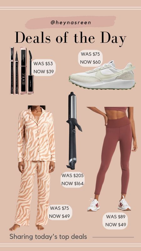Daily deals on Lancôme liner & mascara duo, Nike waffle sneakers, Vuori leggings, GHD curling iron, Moonlight Eco pajamas 

#LTKsalealert