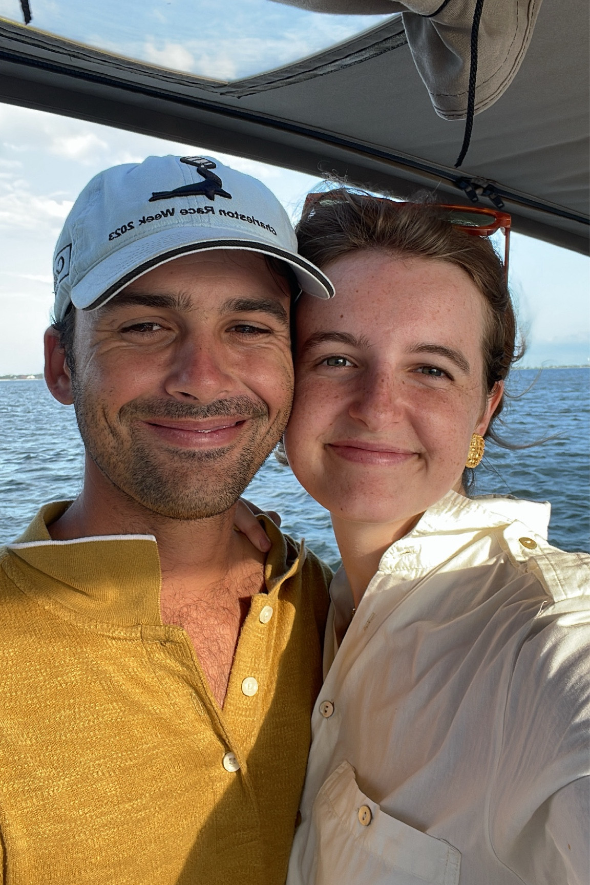 Simple, breezy dress and accessories for a sunset sail!! / summer / white / ivory / gold / studs / necklace / earrings / beach 

#LTKFindsUnder100 #LTKSummerSales #LTKActive