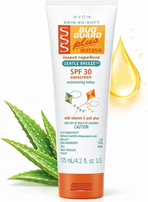 AVON Skin So Soft Bug Guard Plus IR3535 Insect Repellent Moisturizing Lotion \u2014 Gentle Breeze... | Amazon (US)