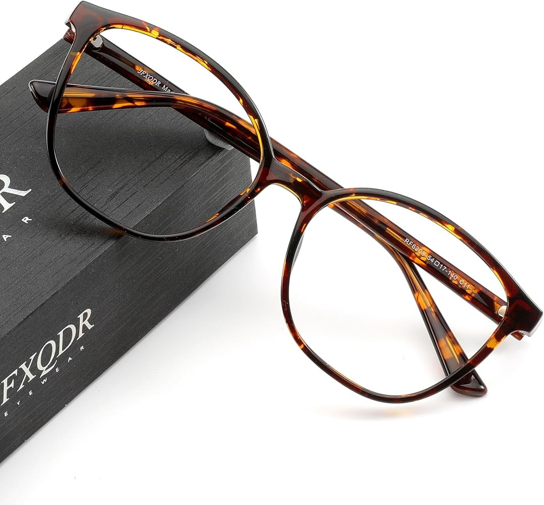 Women's Blue Light Blocking Glasses, TR90 Frame Computer Gaming Eyeglasses Anti Eyestrain & UV RF... | Amazon (US)