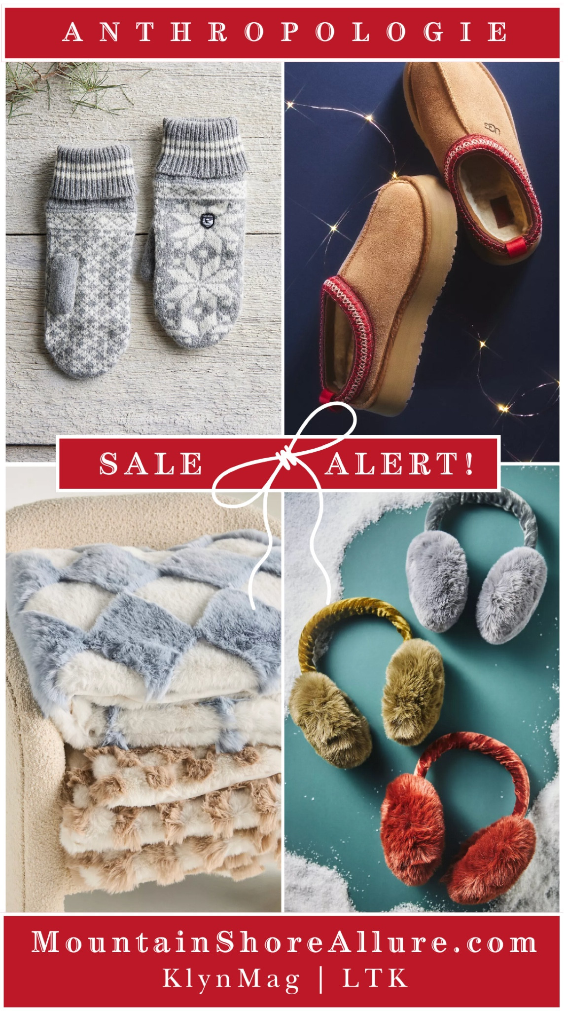 🎉 SALE ALERT! My Anthropologie gift guides are on sale now—and selling out quickly! Snag cozy treasures like knit mittens, Ugg slippers, fluffy earmuffs, and snuggly blankets. 🛍️ Treat yourself or someone special to these stylish winter must-haves! 

#LTKSeasonal #LTKSaleAlert #LTKFindsUnder100