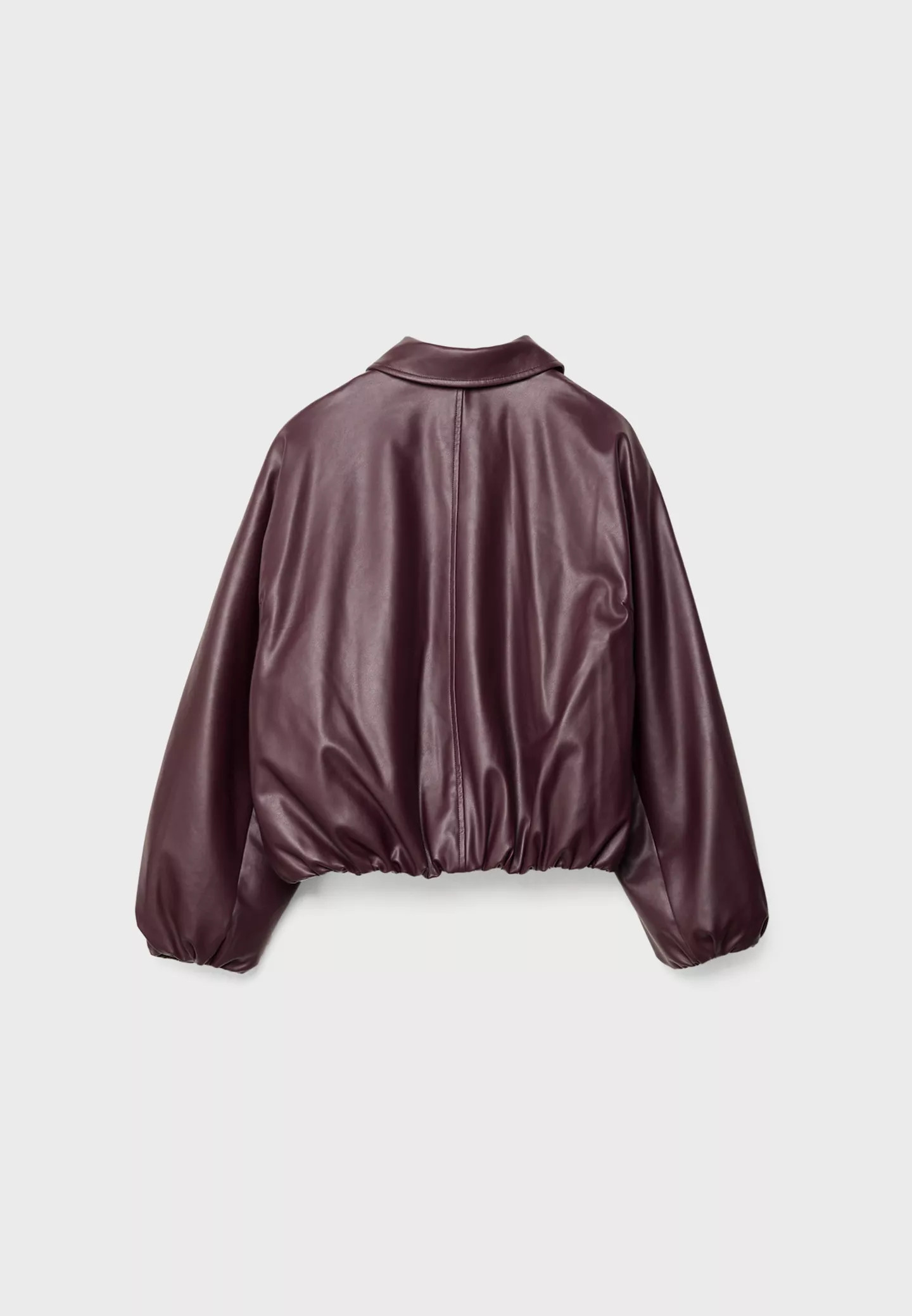 Blouson bomber matelassé façon cuir | Stradivarius (FR)