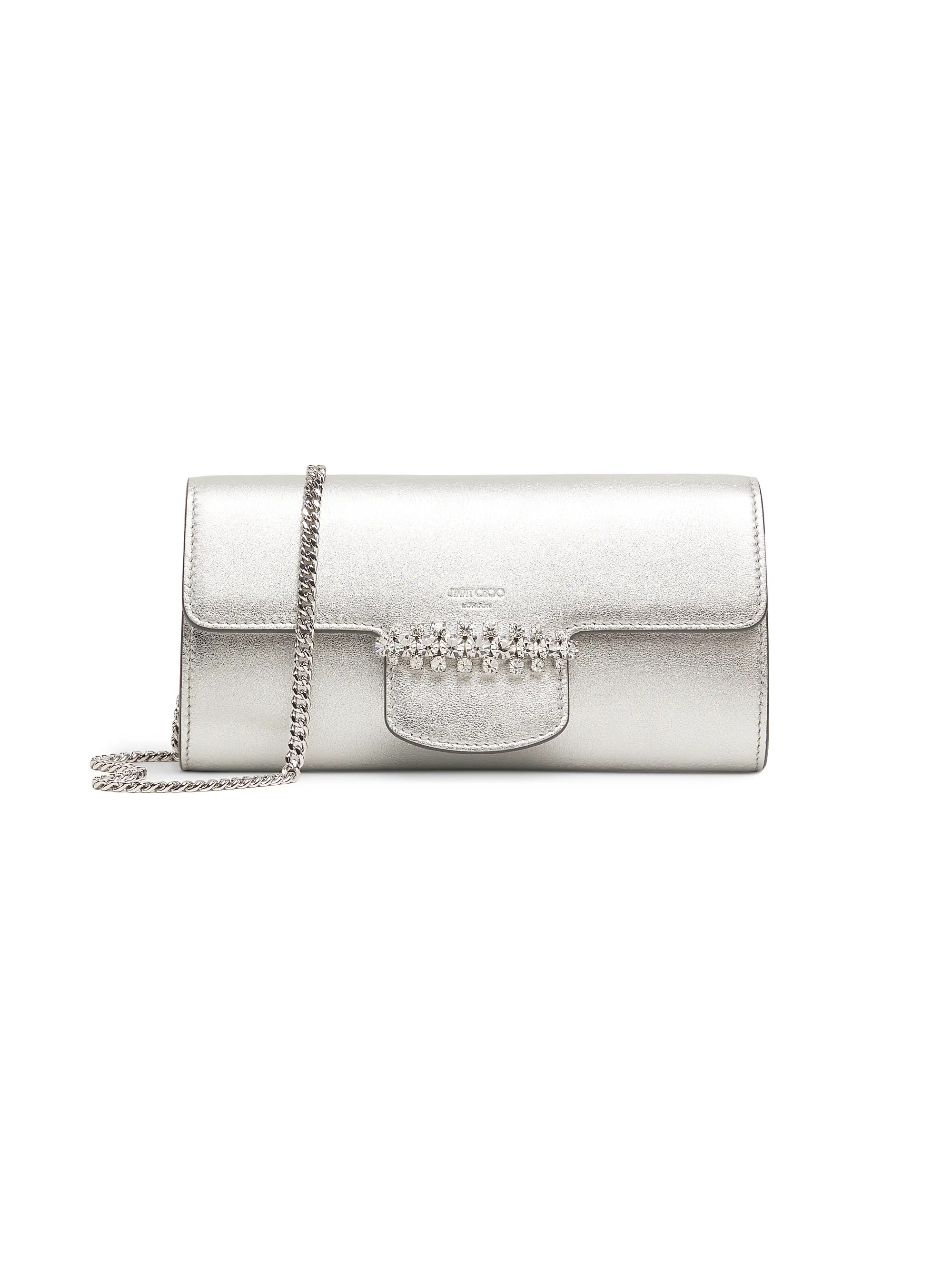 Bing Metallic Leather Chain Wallet | Saks Fifth Avenue