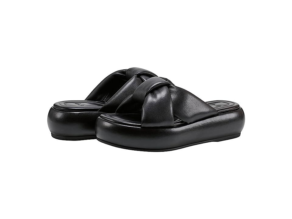 Marc Fisher LTD Vayle (Black Leather) Women's Sandals | Zappos