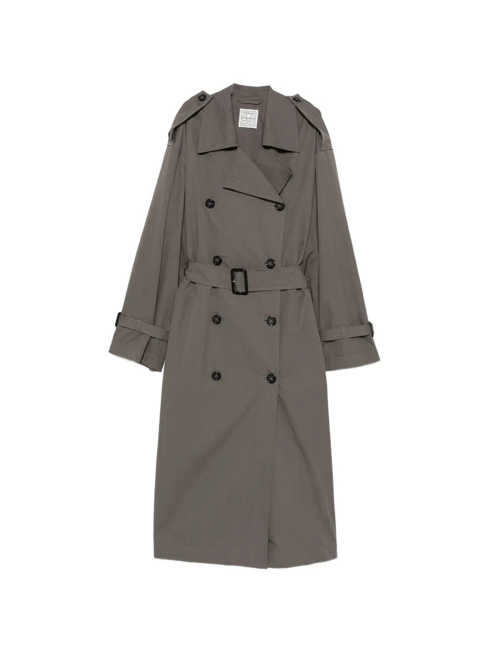 TOTEME crisp summer trench - Grey | Farfetch Global