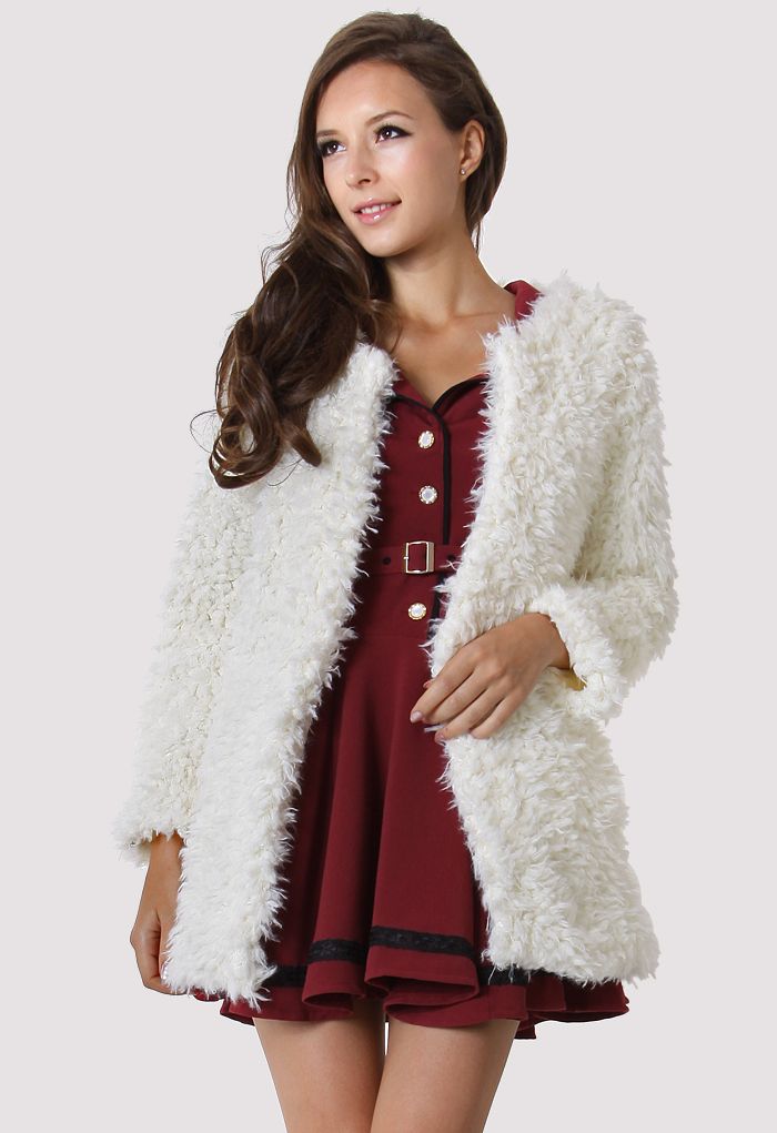 Faux Fur Duffle Coat | Chicwish