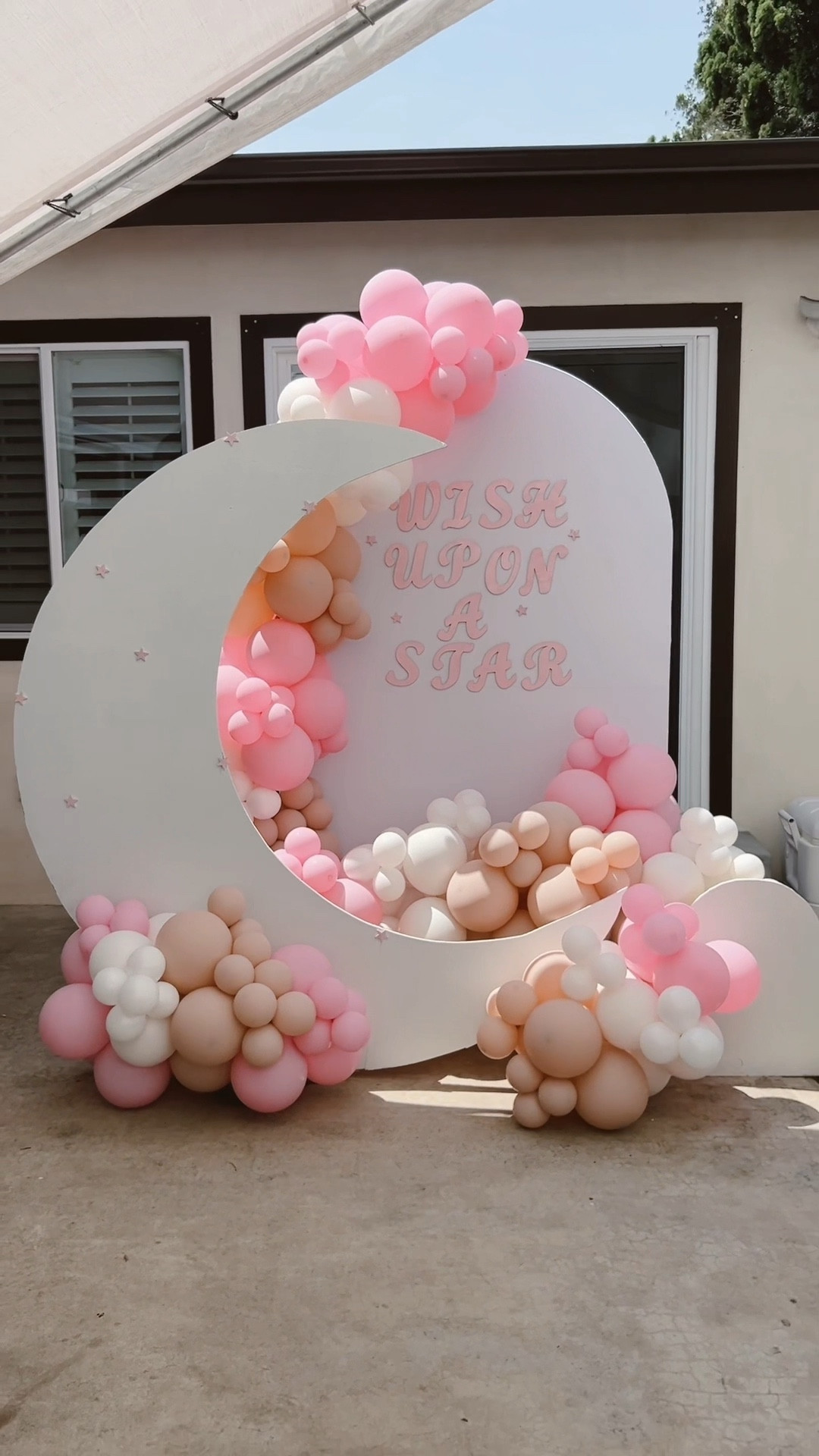 Wish upon a star moon backdrop for baby shower. 

#LTKKids #LTKParties #LTKBaby
