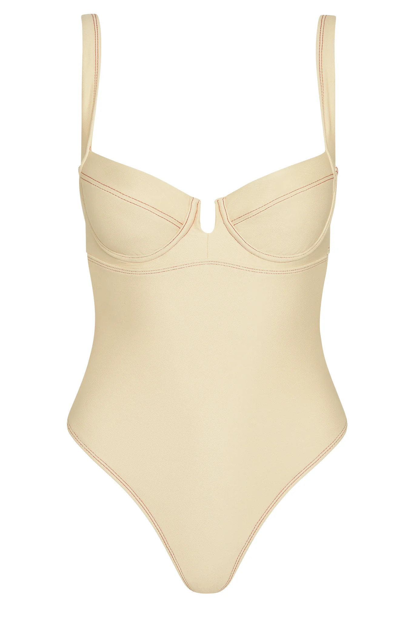 Clovelly One Piece - Champagne Denim | Monday Swimwear