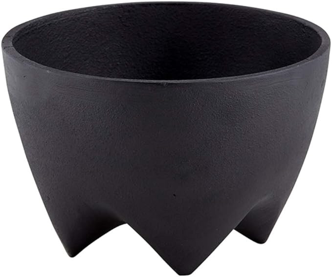 Small Footed Decorative Black Cast Iron Bowl for Fruit, Keys, or Decoration, 6.1 Inch | Amazon (US)
