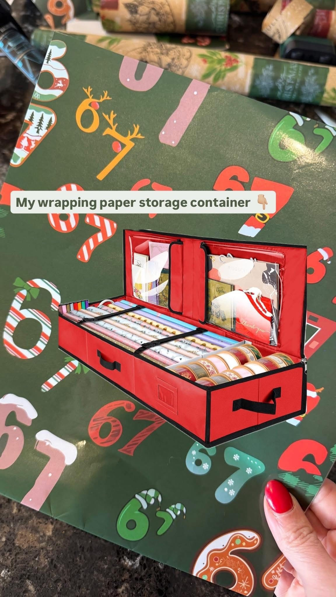 Another organization must have for me!! This stores all the wrapping paper essentials 🙌🏼😍

#LTKHome #LTKFindsUnder50 #LTKHoliday