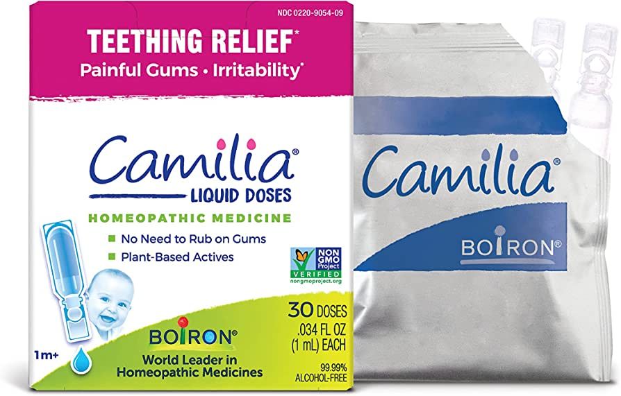 Boiron Camilia Teething Drops for Daytime and Nighttime Relief of Painful or Swollen Gums and Irr... | Amazon (US)