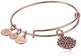 Alex and Ani Women's Compass Rose Gold Charm Bangle Bracelet, Expandable | Amazon (US)