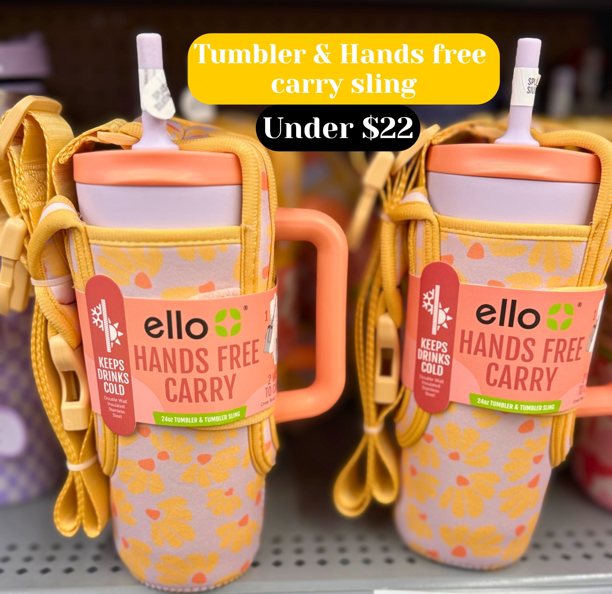 These are ADORABLE!! Walmart has 4 options to choose from and for under $22 they all include the colorful tumbler + the tumbler carry sling! #walmartcreator 

#LTKHome #LTKmomlife #LTKfitnessgoals