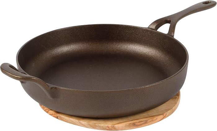 Bloomhouse - Two Time Oprah's Favorite Things Winner - Natural Bronze Finish 12" Cast Iron Skille... | Amazon (US)