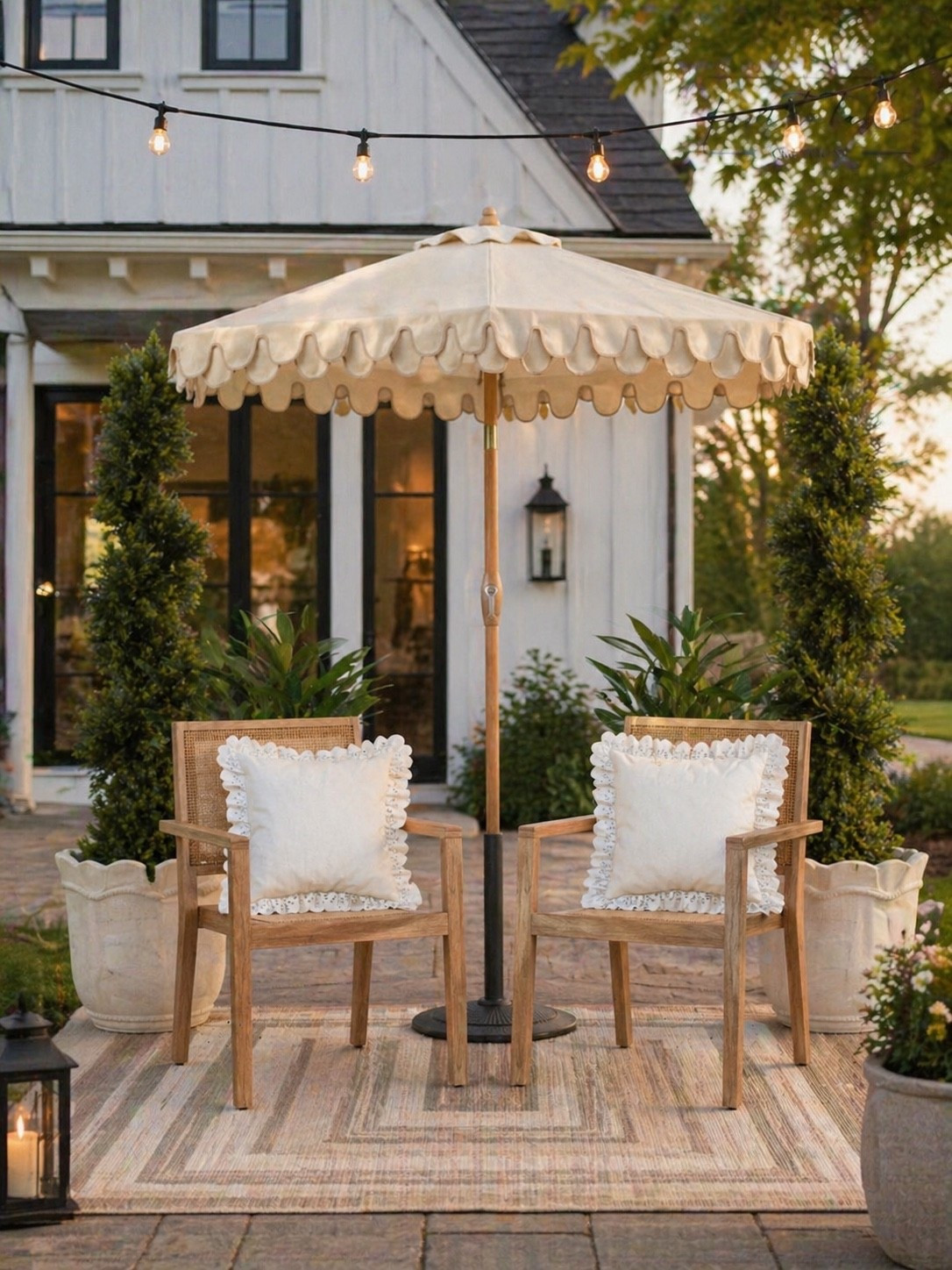 Easy Patio Moments with Target Finds

This cozy little conversation set is all about slowing down and stepping outside for a reset. Perfect for morning coffee, an afternoon drink, or winding down at the end of the day in a comfortable, styled space.

The layered rug, soft pillows, and shaded umbrella make it feel inviting without overthinking it. This space instantly becomes your go-to spot to relax and enjoy the fresh air.

@Target #targetpartner #target #patiofurniture #outdoorrug #outdoorliving #throwpillows #outdoordecor

#LTKMothersDay #LTKSeasonal #LTKHome