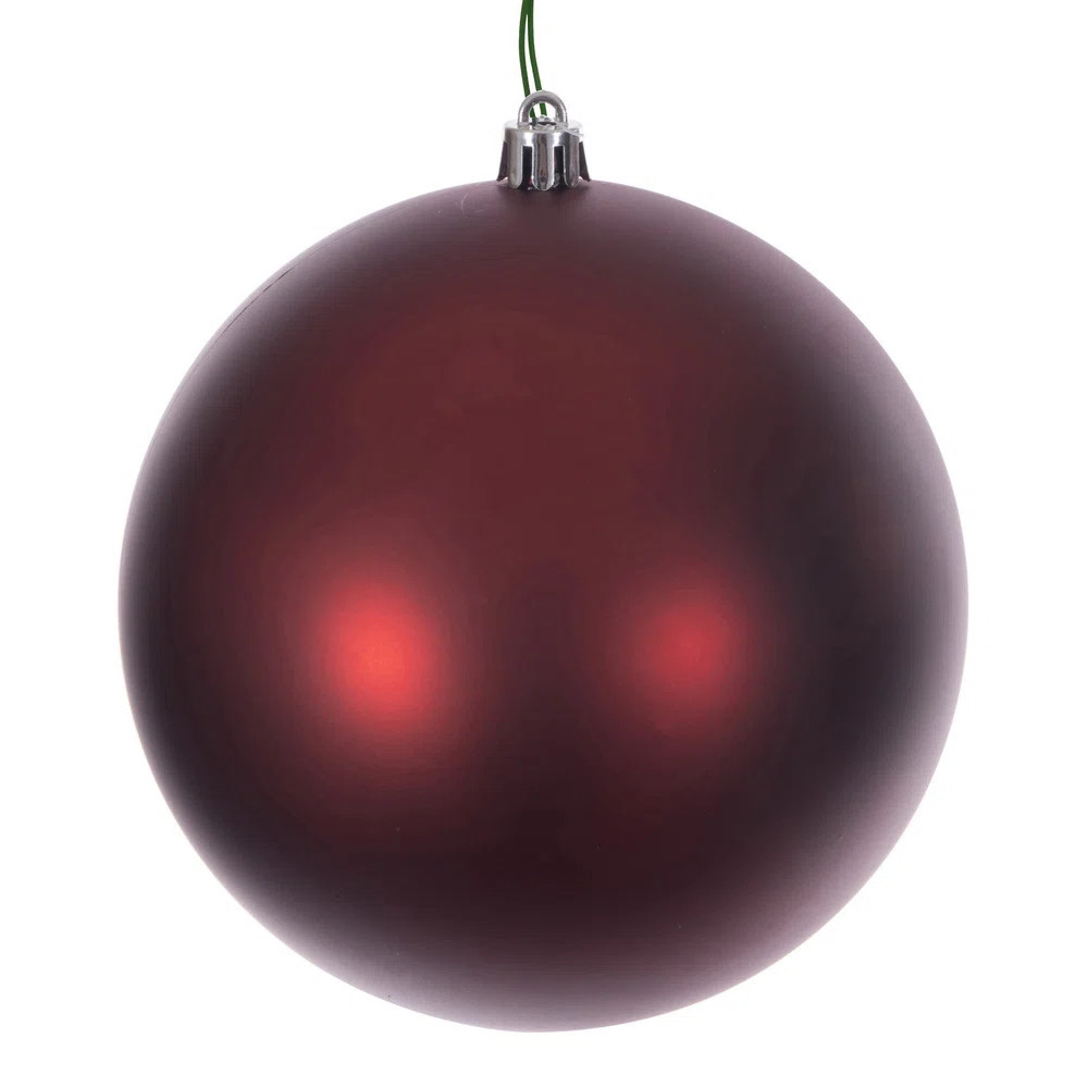 6" Crimson Red Matte Ball Ornament. (Set of 4) | Wayfair North America