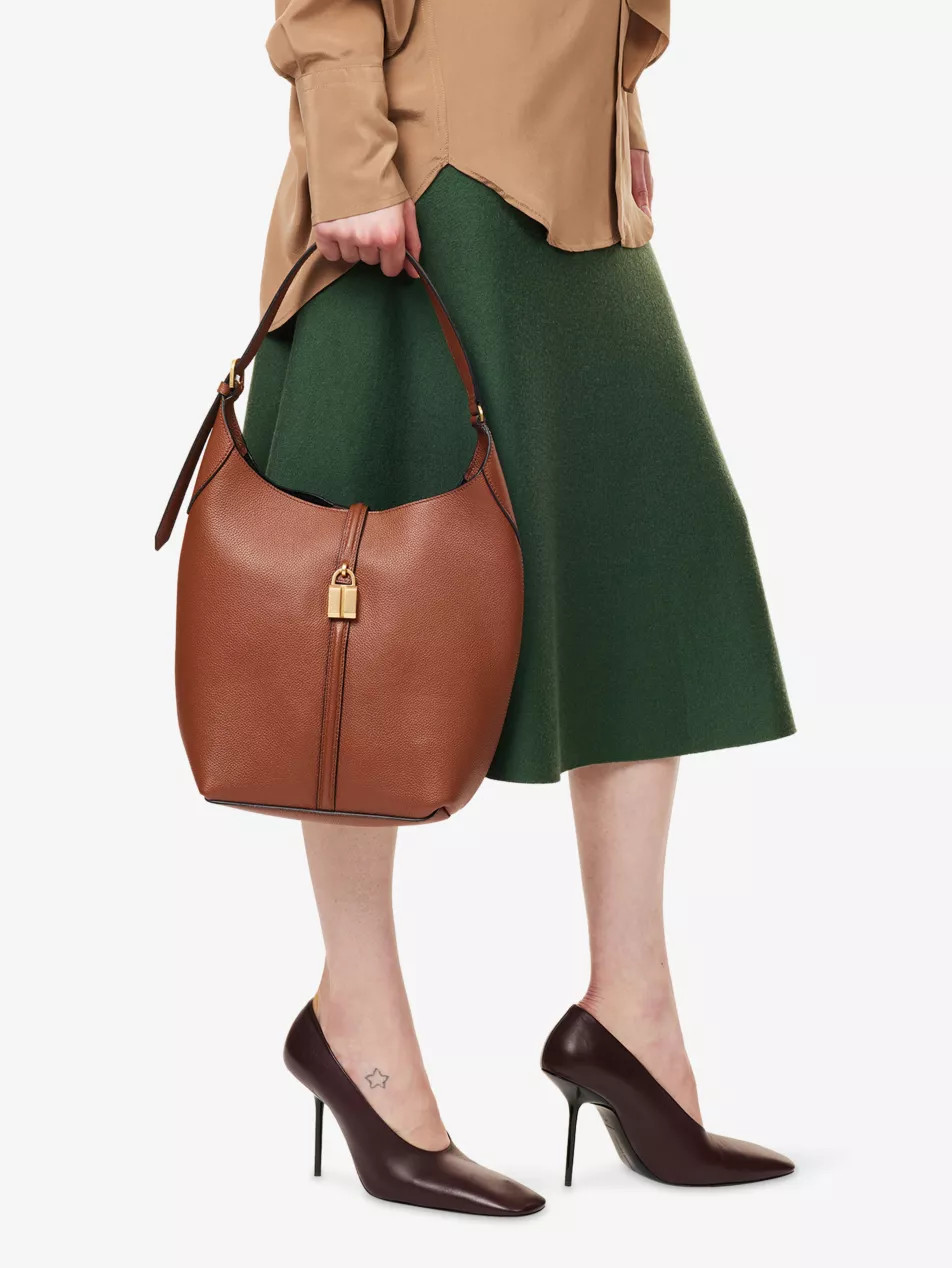 The Siena Grained Leather Bucket Bag | Selfridges