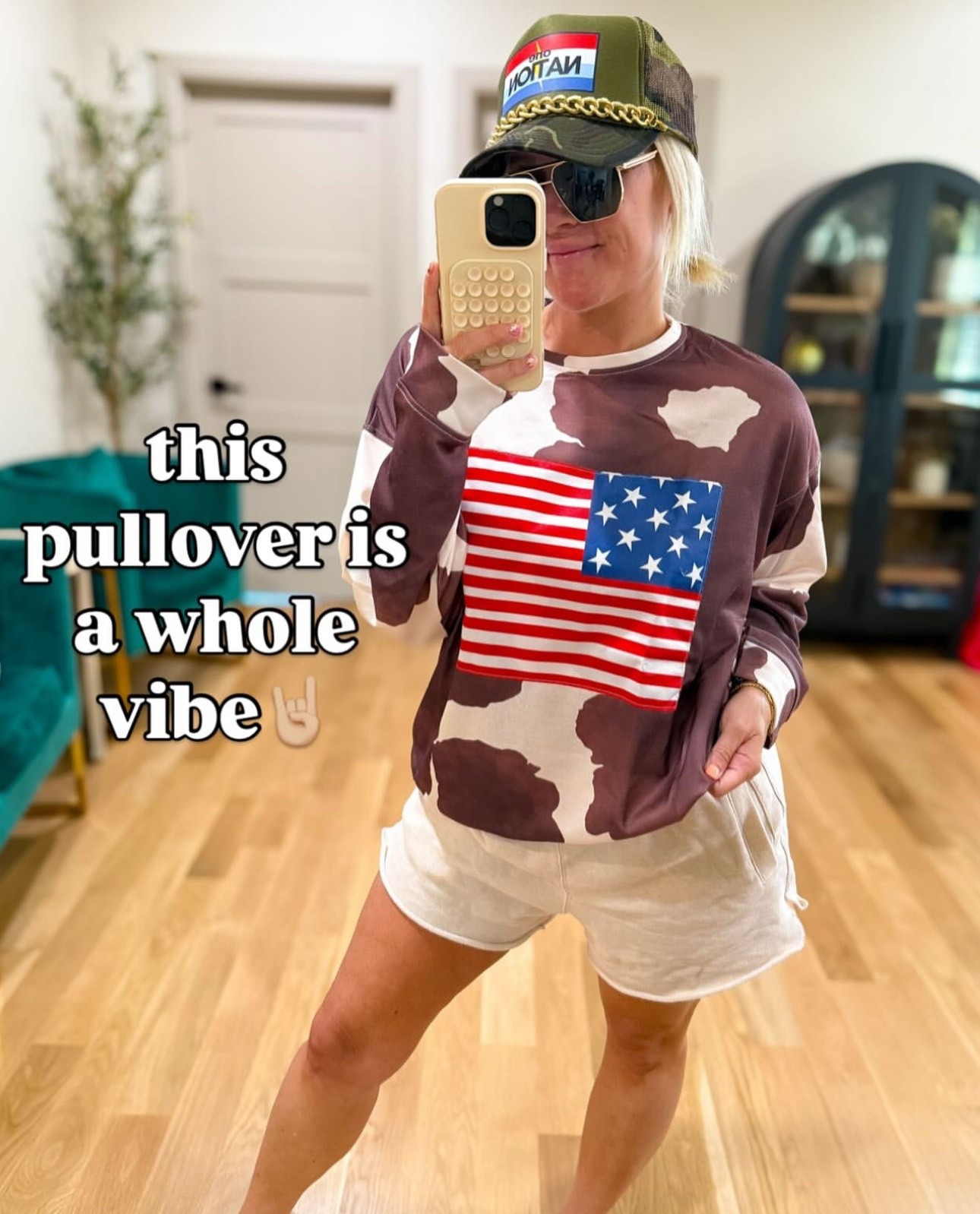 This Fourth of July pullover is a whole vibe 🤘🤘🤘

Mom style, red white blue, summer outfits 

#LTKMidsize #LTKOver40 #LTKSeasonal