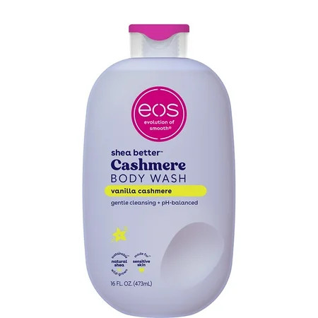 eos Shea Better Vanilla Cashmere Body Wash - Vanilla Cashmere, Creamy Gel Formula, Hyrdration for Dry Skin, 16 fl oz | Walmart (US)