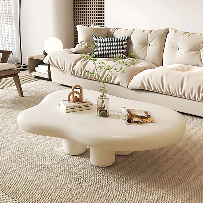 Allrich Creamy Cloud Coffee Table with Four Legs | Wayfair North America