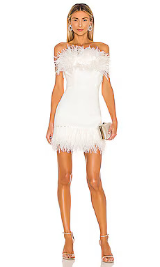 Lola Blanc Mini Feather Dress
                    
                    Bronx and Banco | Revolve Clothing (Global)