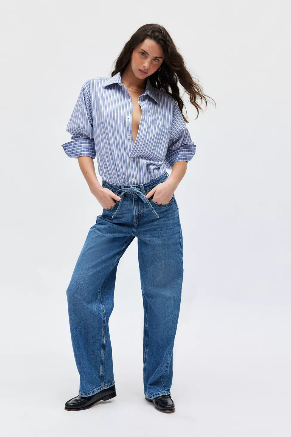 BDG Bella Drawstring Baggy Jean | Urban Outfitters (US and RoW)
