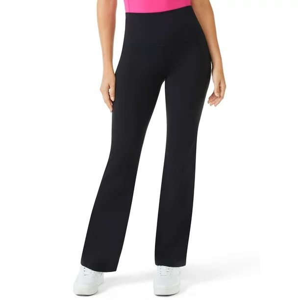 Sofia Active by Sofia Vergara Women’s High Waist Studio Fit and Flare Pants, 32" Inseam - Walma... | Walmart (US)