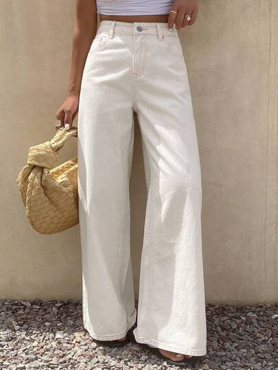 Dazy-Less Women's Loose Casual Straight Leg Jeans, New Summer Style | SHEIN
