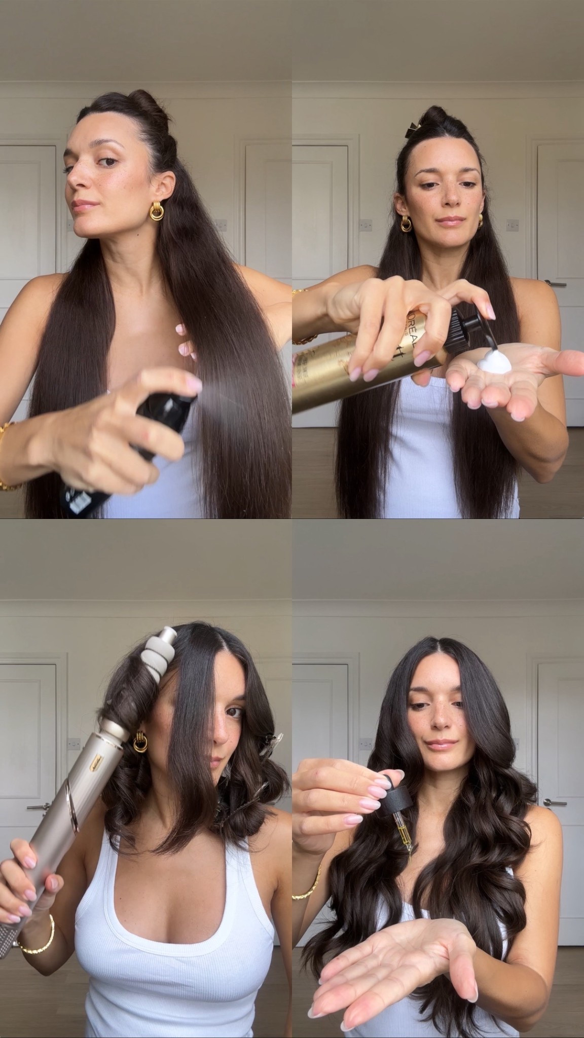 Big bouncy blowout using the Shark air styler, ghd curly ever after heat protectant & curl hold spray, L’Oréal Elnett volume mousse & CELUI nourishing hair oil.

#LTKBeauty