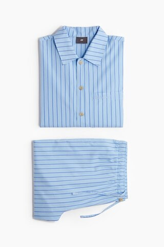 H & M - Pyjama aus Popeline - Blau - Herren | H&M (DE, AT, CH, NL, FI)