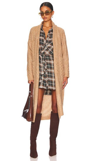 Plumeria Cardigan in Chai | Revolve Clothing (Global)