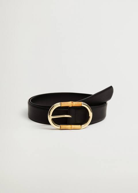 Gürtel mit Bambusschnalle | MANGO (DE)