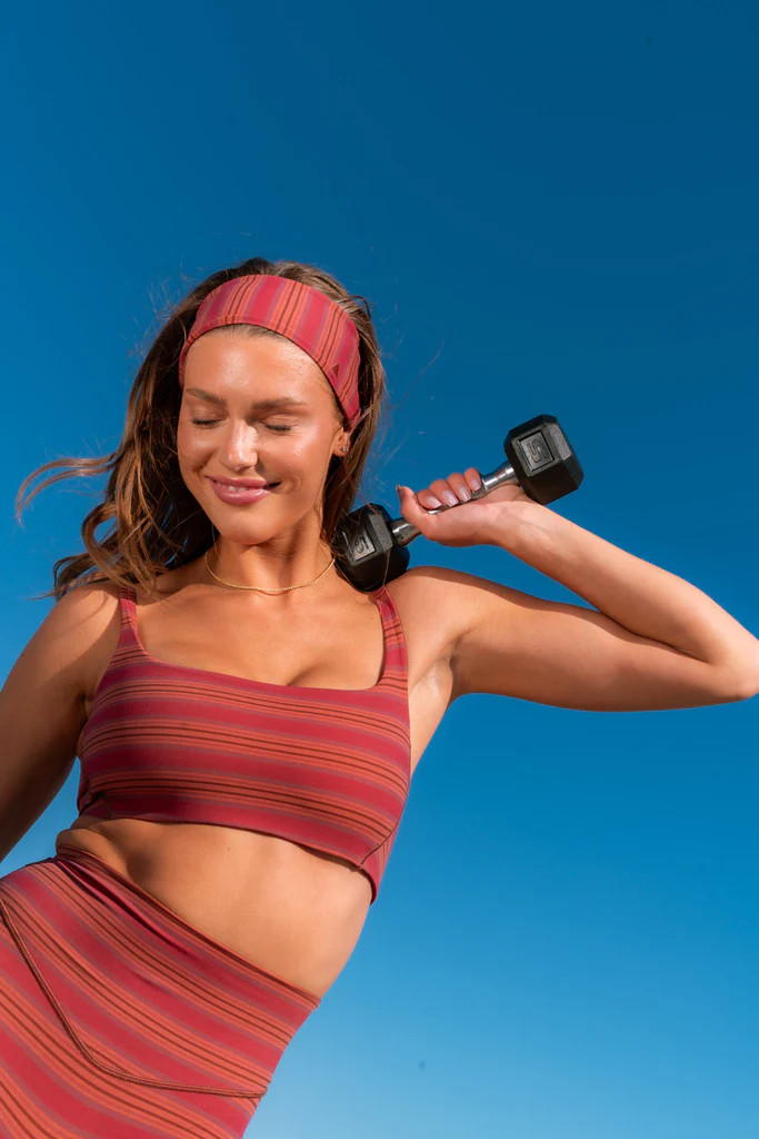 Cloud II™ Classic Bra - Cinnamon Stripe | Vitality