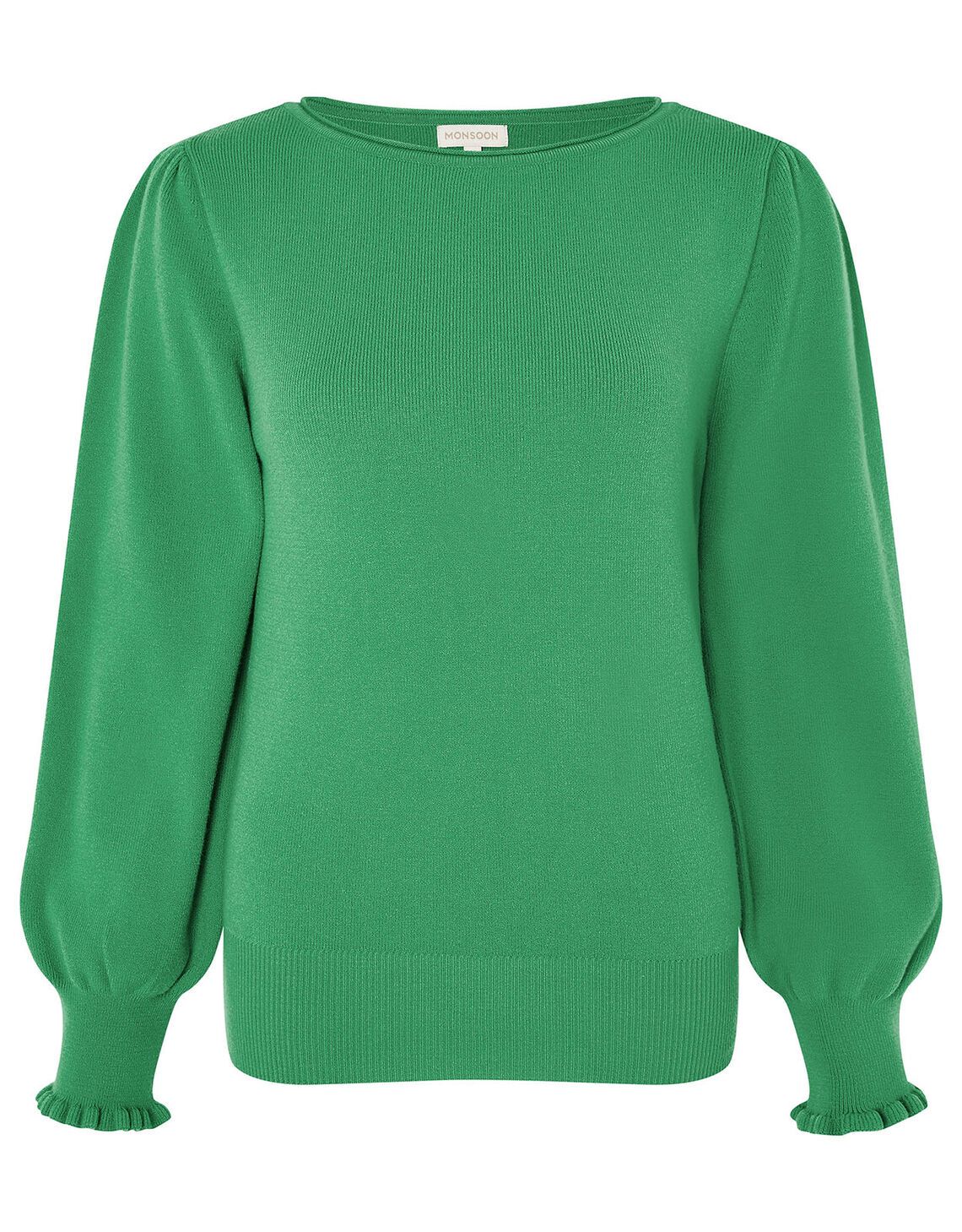 Scoop Neck Knit Jumper Green | Monsoon (UK)