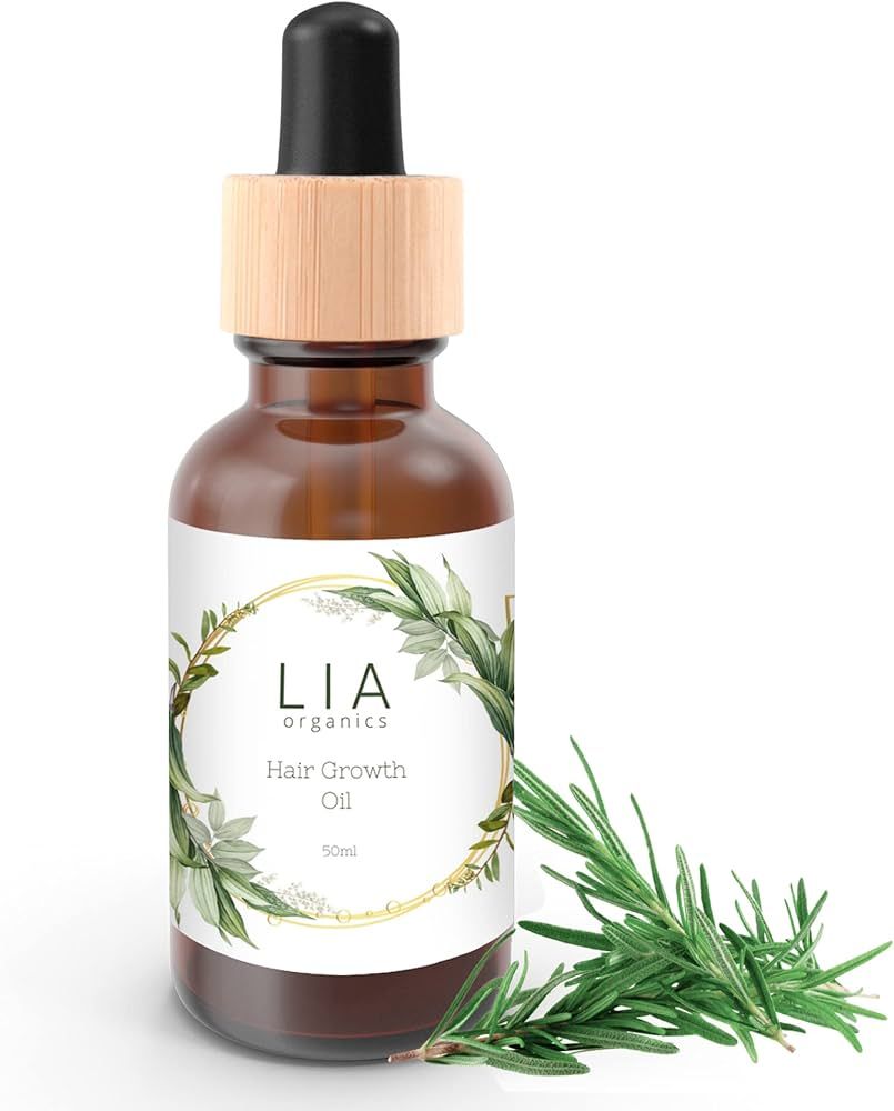 Hair Growth Oil - Organic, Vegan, cruelty free - Rosemary oil, castor oil, pumpkin seed oil, amla... | Amazon (US)