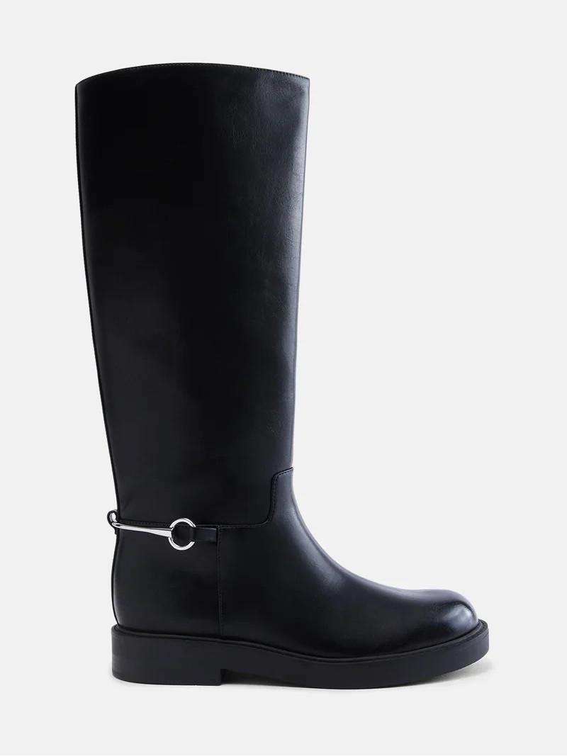 Scenario Women's Tall Faux Leather Riding Boots | Walmart (US)