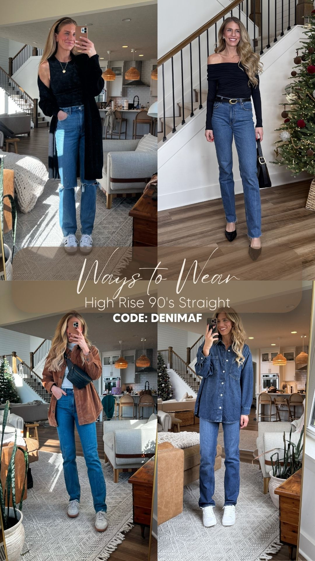 Runs tts. I wear 27 extra long.  High waisted.  These are a cross between a boot cut and the 90's relaxed jean.  Not as wide at the bottom and straight throughout leg