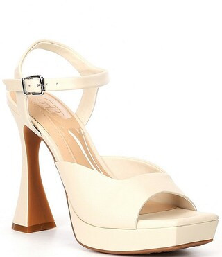 Super-Model Leather Square Toe Platform Sandals | Dillard's