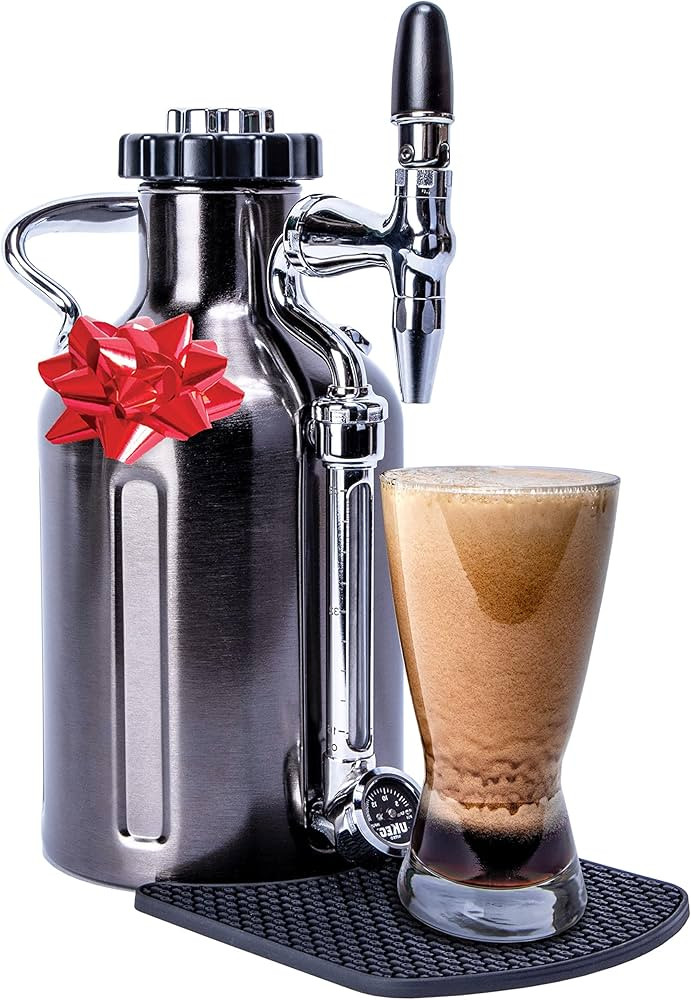 GrowlerWerks uKeg Nitro Cold Brew Coffee Maker, 50 oz, Black Chrome | Amazon (US)