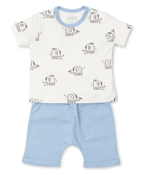 Kissy Love Elephants Short Set | Kissy Kissy