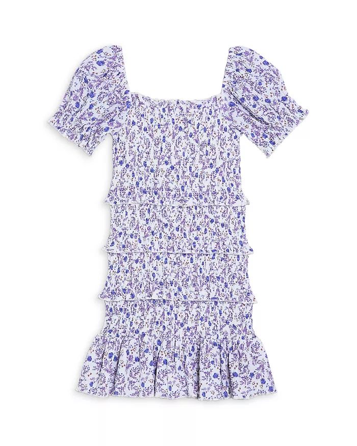 KatieJnyc Girls' Laila Puff Sleeve Tiered Smocked Dress - Big Kid Back to results -  Kids - Bloom... | Bloomingdale's (US)