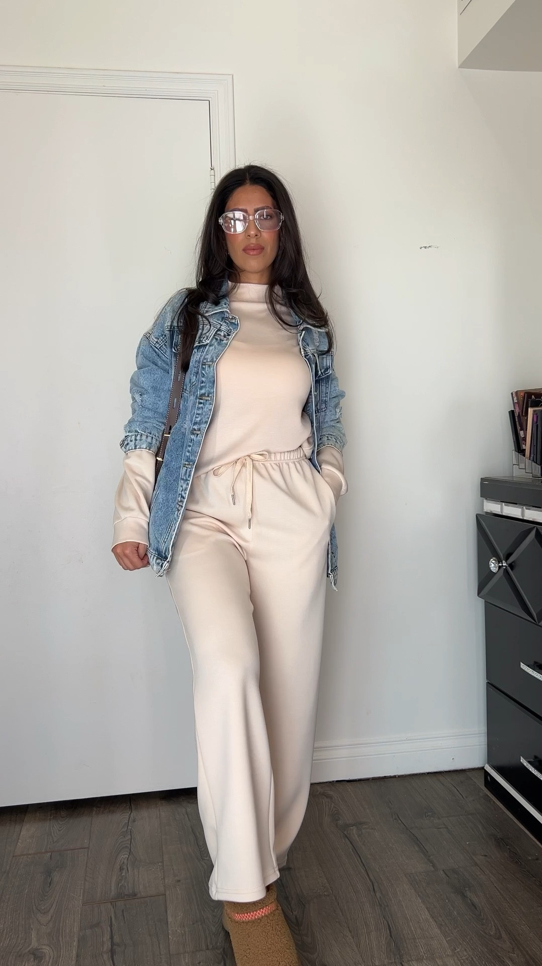 Styling a two piece lounge set from Amazon. Wearing size medium. Denim jacket large for an oversized fit 

#LTKFindsUnder50 #LTKStyleTip #LTKTravel