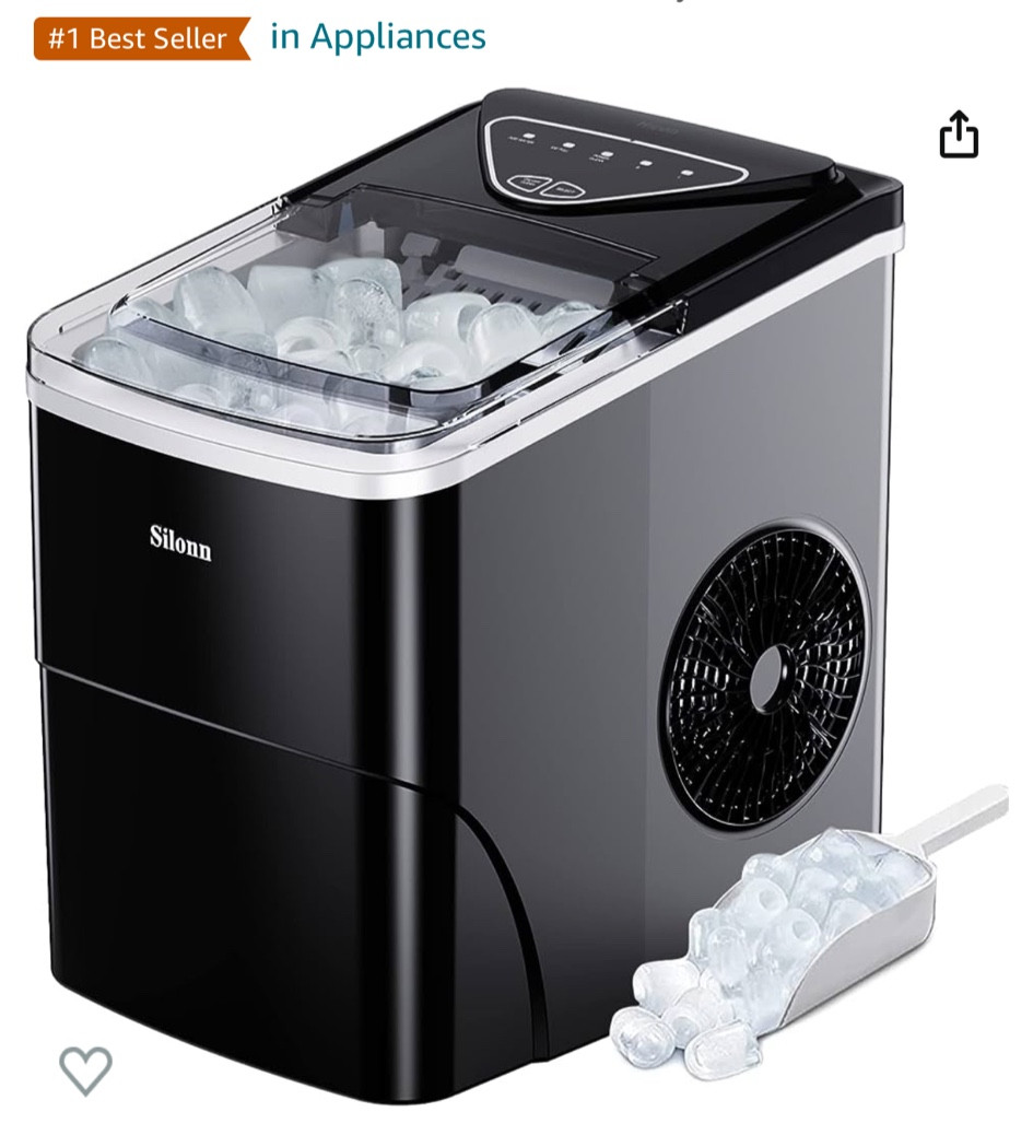 Recent Amazon kitchen order! We LOVE ice in my home and somehow our freezer just can’t keep up 😂 self-cleaning, tucks away nicely on the counter and it makes ice in just 6 minutes! Currently on sale for under $90 + a $10 coupon when you checkout! 

Amazon home finds | Amazon kitchen must haves | ice maker | under 100 | countertop ice maker 

#LTKsalealert #LTKhome #LTKfindsunder100