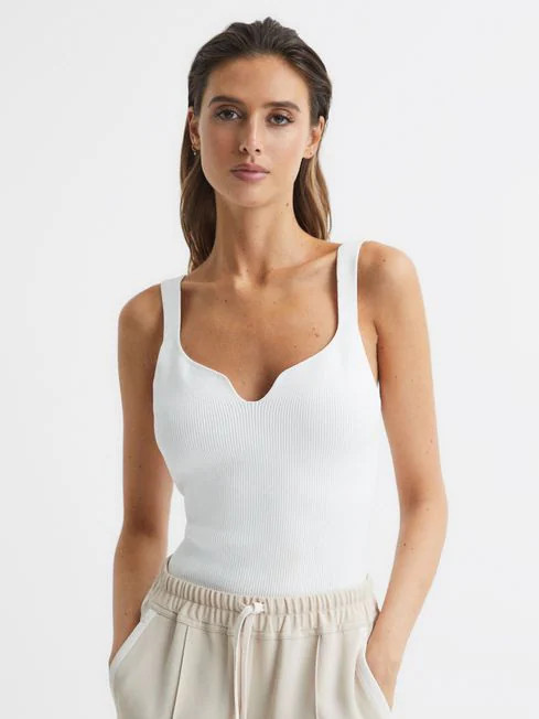 Sweetheart Neck Top | Reiss (UK)