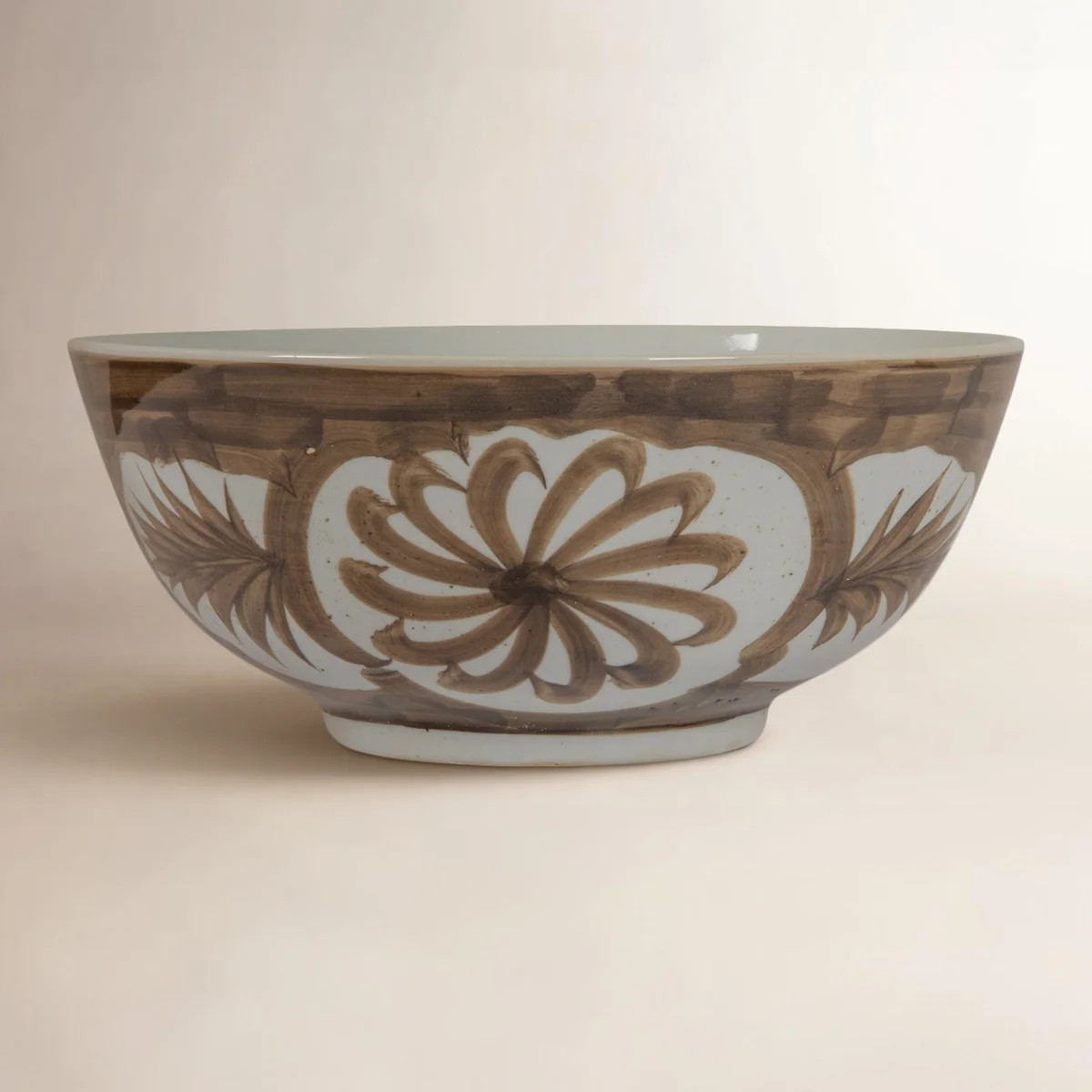 Caspen Hand-Painted Stoneware Bowl with Water Color Floral Design | Wayfair North America